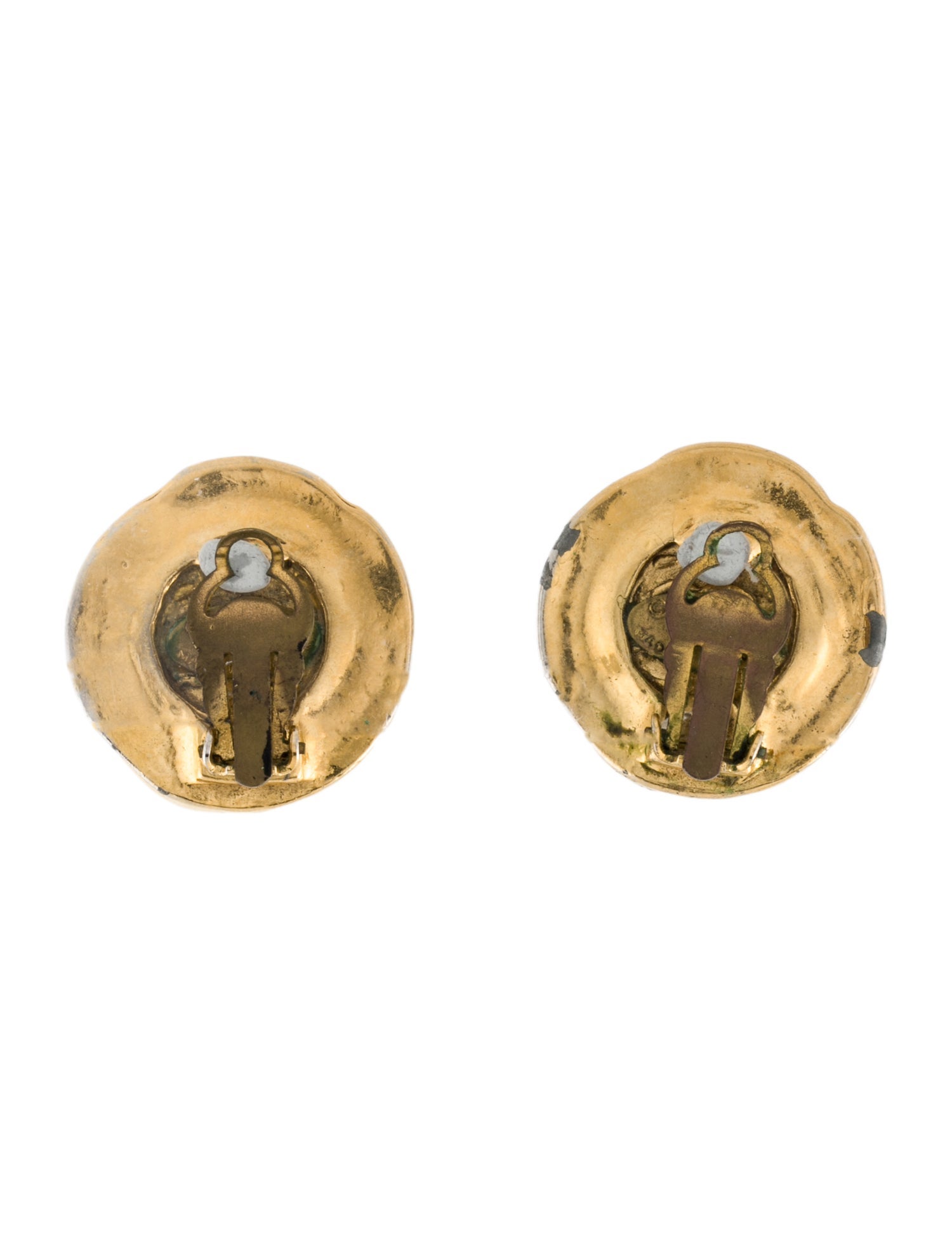 Chanel Vintage CC Clip-On Earrings